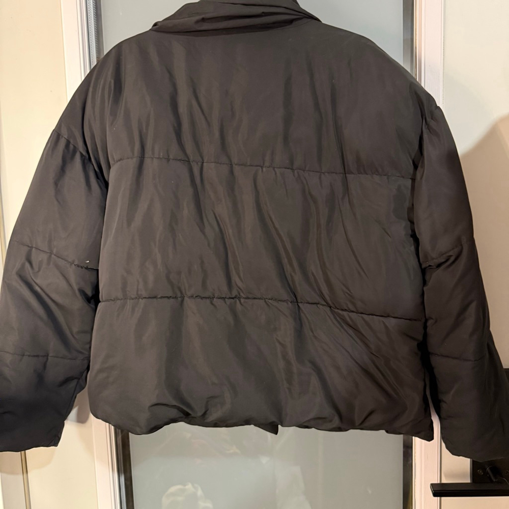 Free People Weekender Black Quilted Puffer Jacket S - Picture 4 of 6